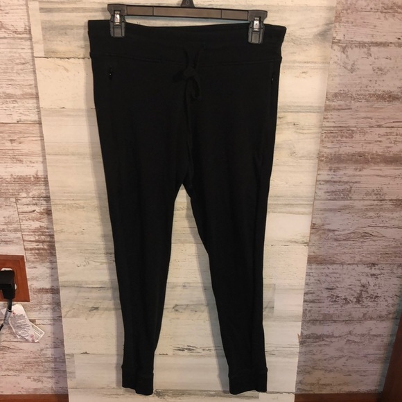 PINK Victoria's Secret Pants - Victoria's Secret PINK yoga sweatpants legging size large Black pants jo…